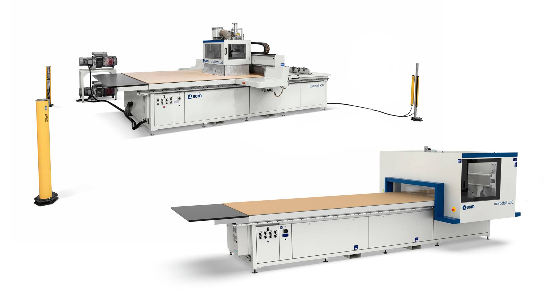 CNC Machining Centers - CNC Nesting Machining Centers for routing and drilling - morbidelli x50