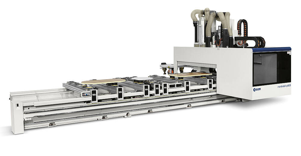 CNC Machining Centers - CNC Machining Centers for drilling, routing and edgebanding - morbidelli p800