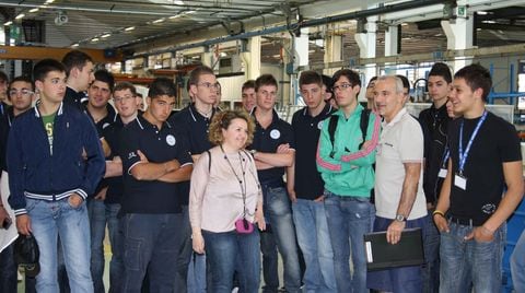 Visiting italian and french students